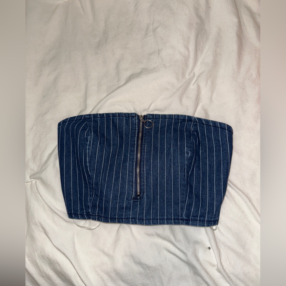 Denim crop top